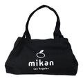 mikan Los Angeles Canvas Tote Bag (Black)
