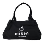 mikan Los Angeles Canvas Tote Bag (Black)