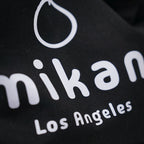 mikan Los Angeles Canvas Tote Bag (Black)