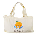 mikan Los Angeles Canvas Tote Bag (mikan Friends Beach Blue)