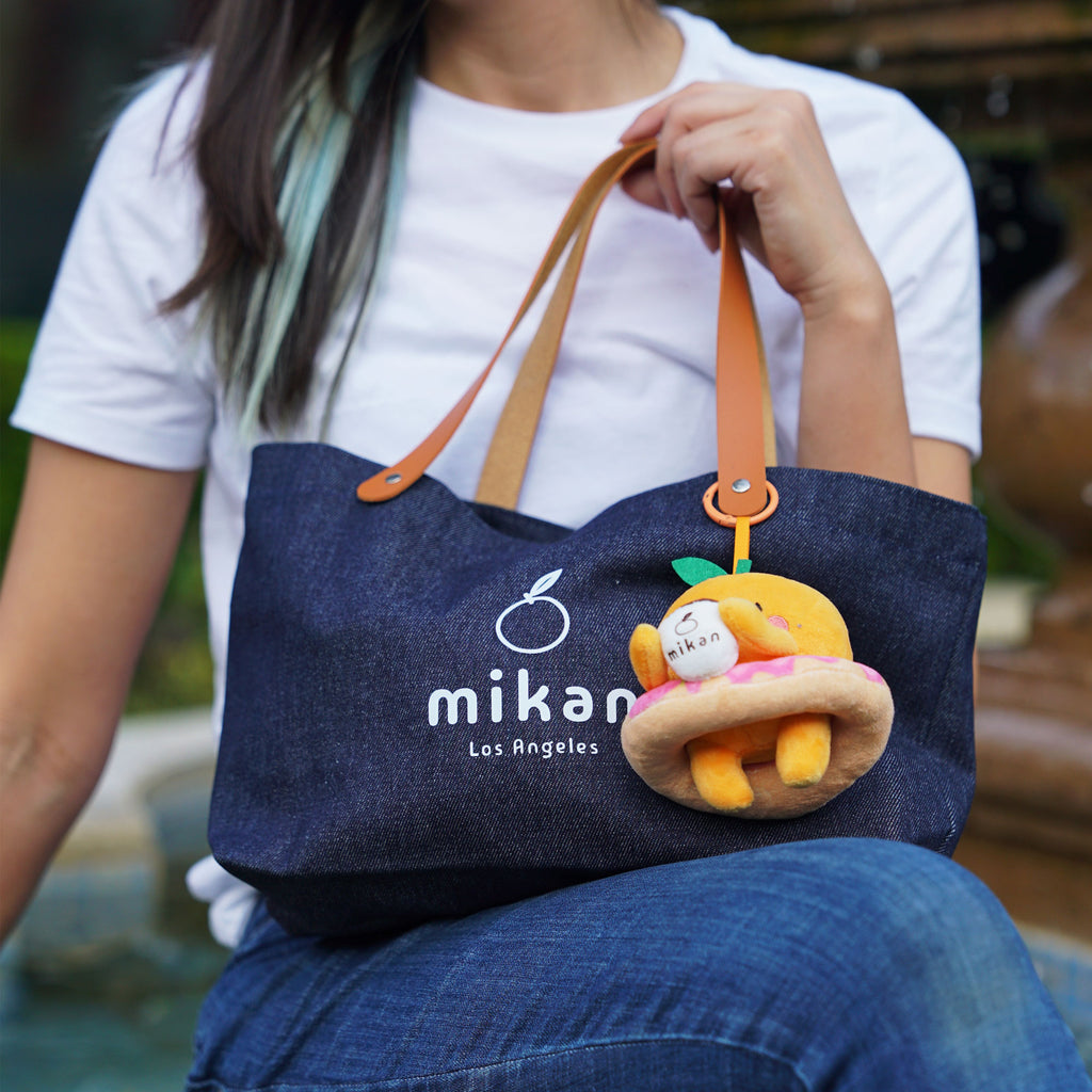 mikan Los Angeles Denim Tote Bag